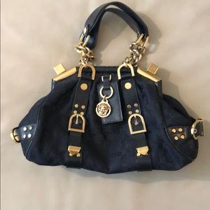Versace Black and Gold Medusa Bag